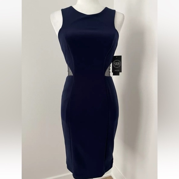 Aqua Dresses & Skirts - Navy Blue Cut-Out Dress AQUA Sz 0/XS $188! *G3